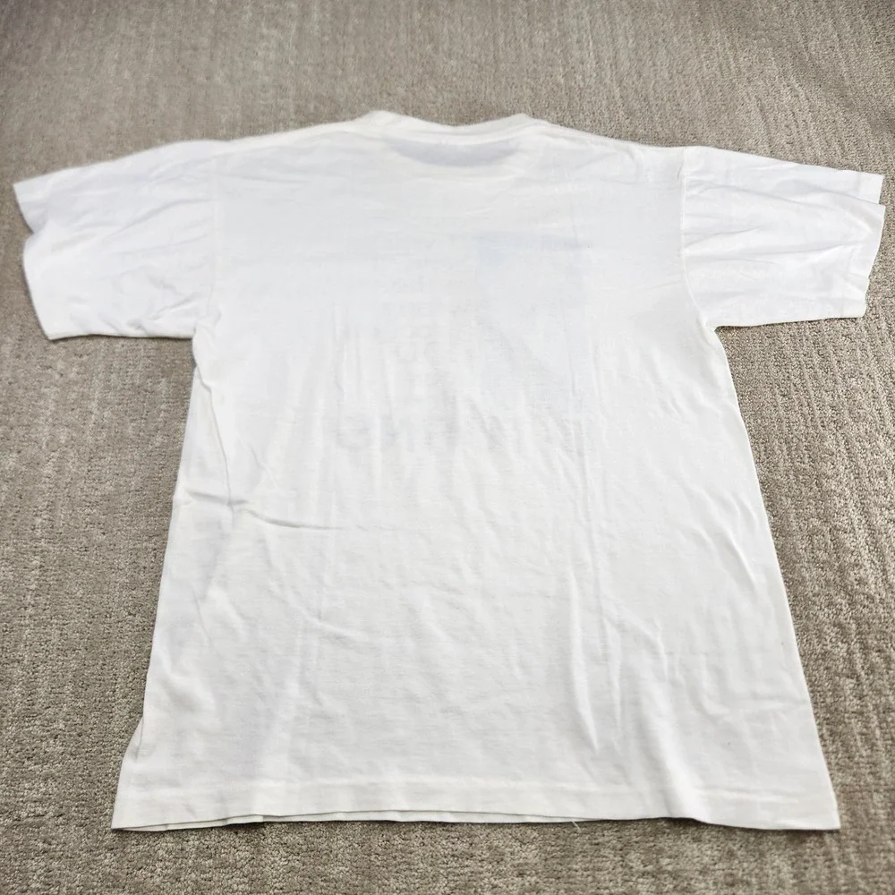 Vintage Jesus Shirt Men Large U Turn Tee 90s Single Stitch White God‎